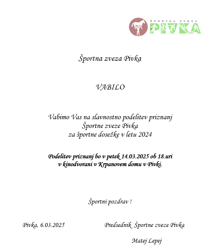 športnik leta